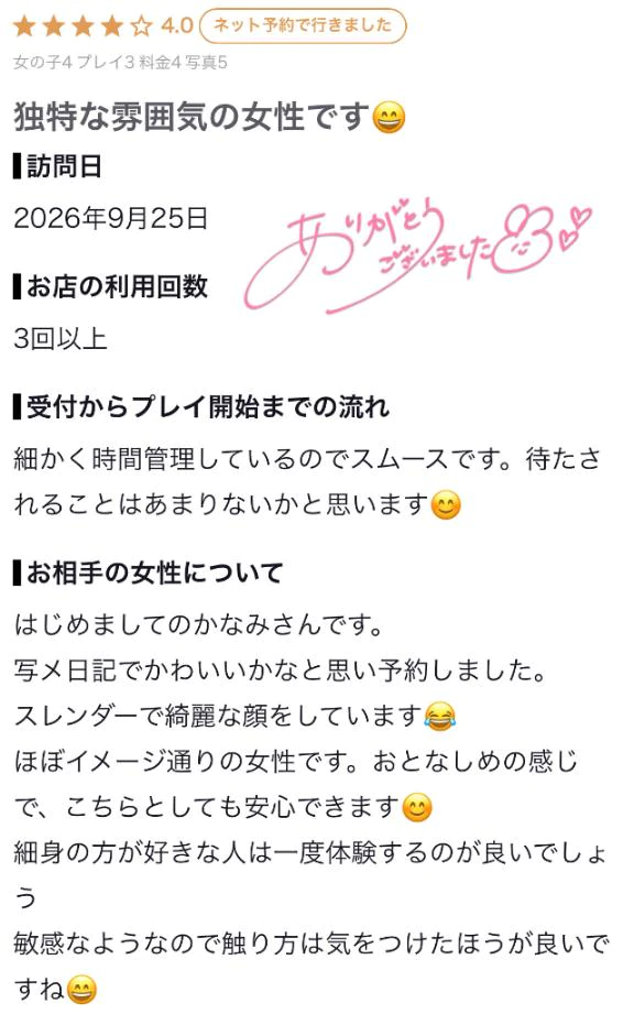 【お礼写メ日記】