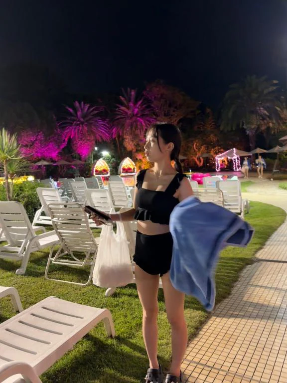 【⑪】ナイトプール行ってきた👙🌙