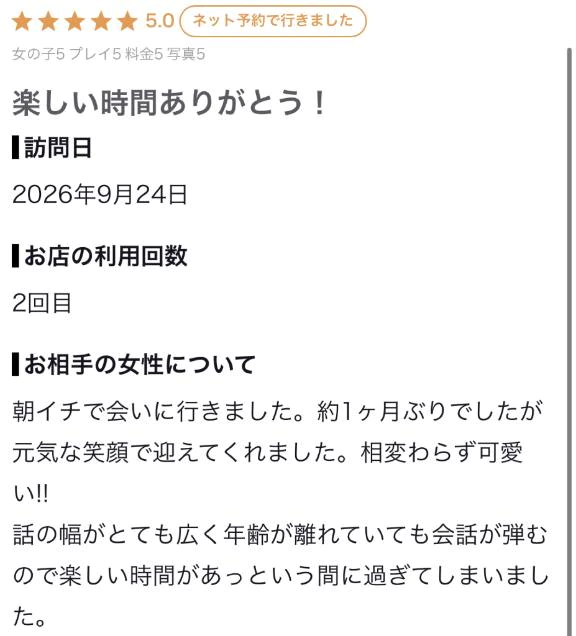 【お礼写メ日記】