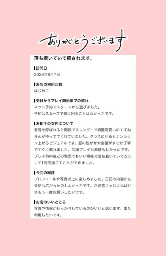 【お礼写メ日記】