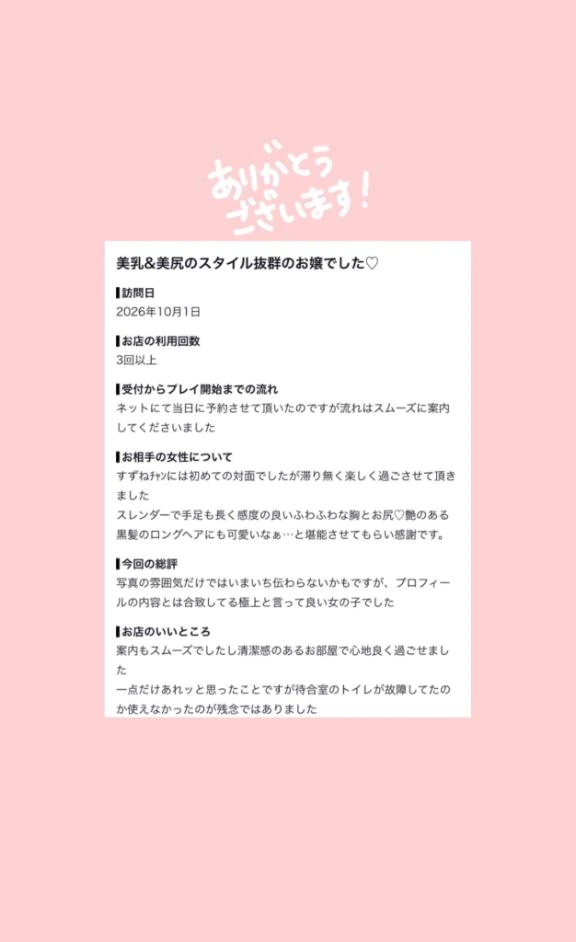 【お礼写メ日記】