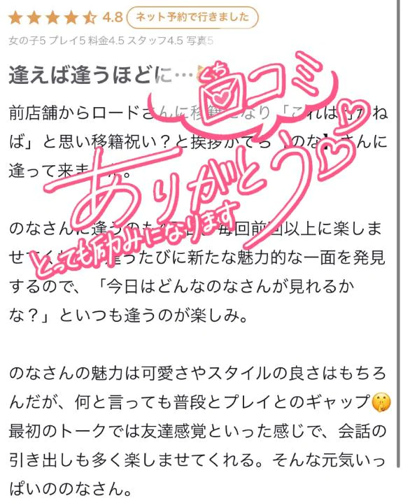 【お礼写メ日記】