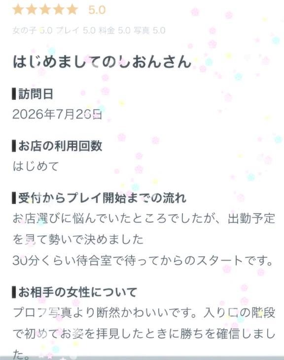 【お礼写メ日記】