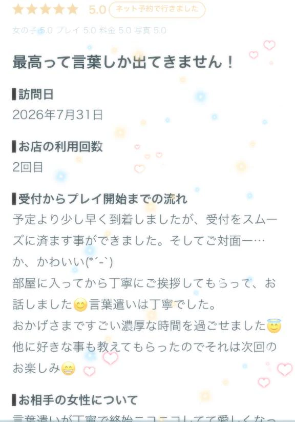 【お礼写メ日記】