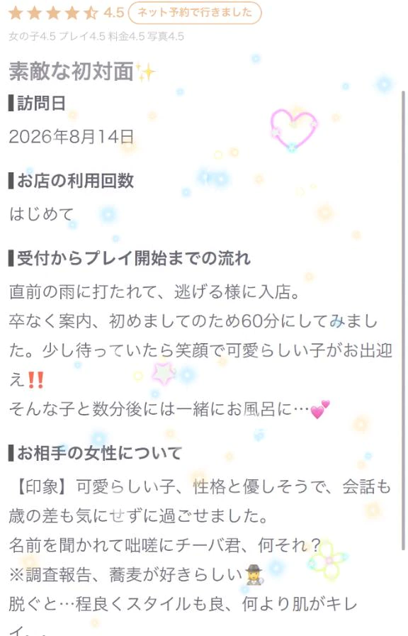 【お礼写メ日記】