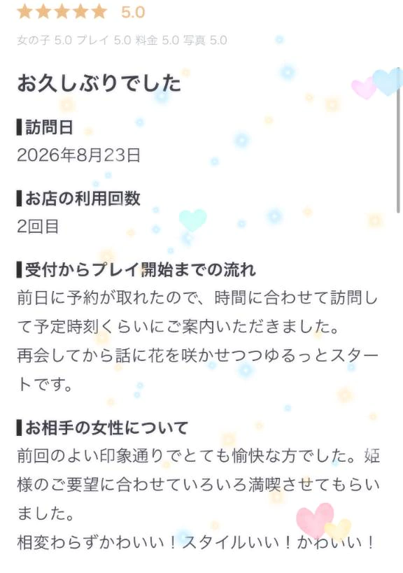 【お礼写メ日記】