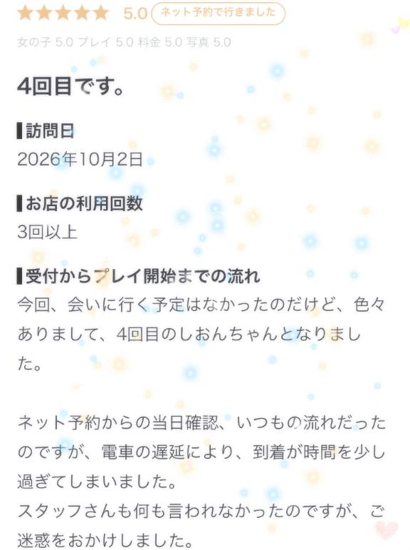 【お礼写メ日記】