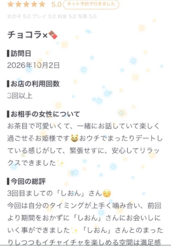 【お礼写メ日記】