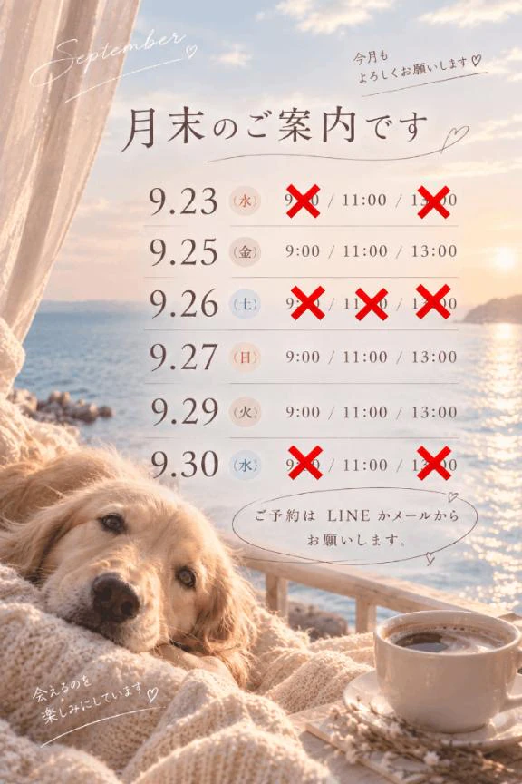 月末 会える日です🐾