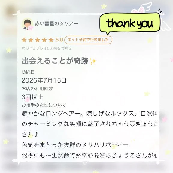 【お礼写メ日記】