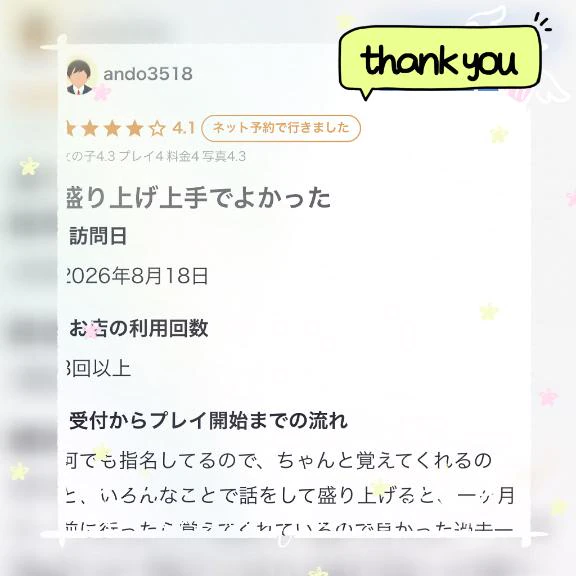 【お礼写メ日記】