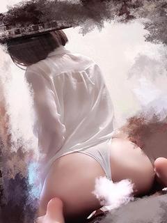 色白清楚の黒髪☆ひい...