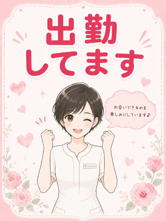 今日・明日も出勤します