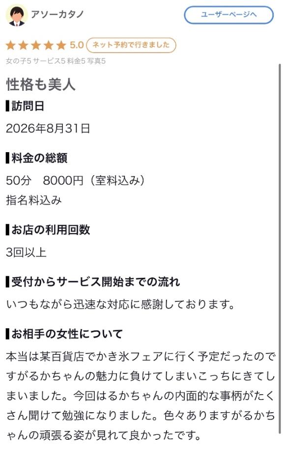 るか の 【お礼写メ日記】
