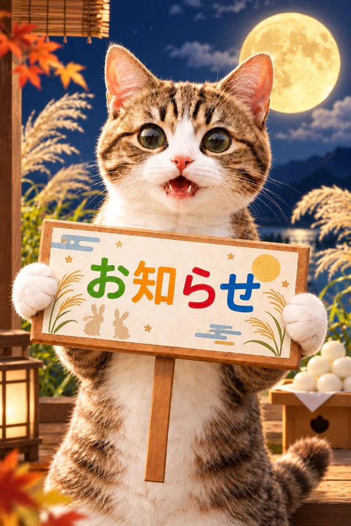 出勤予定のお知らせです