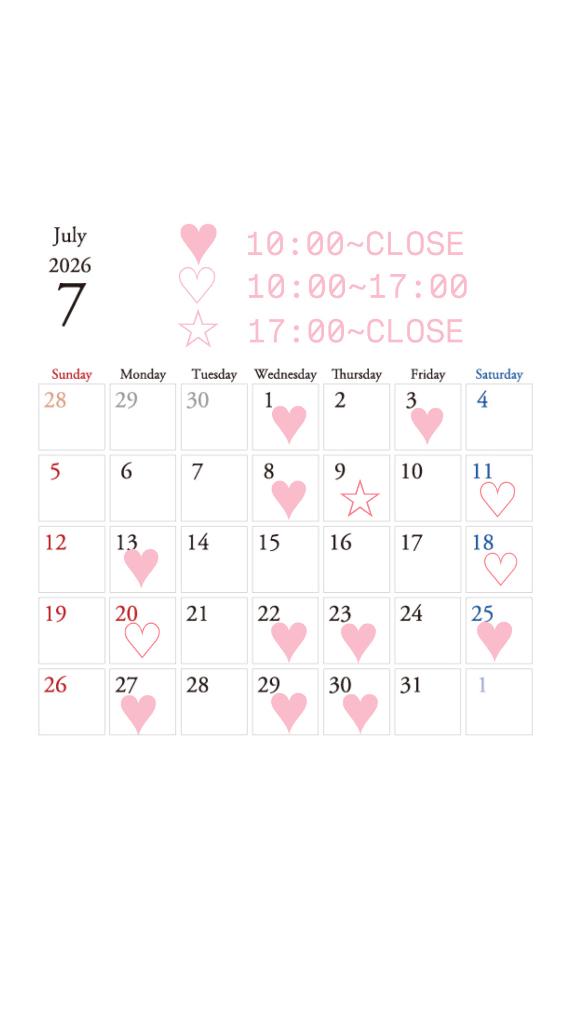 瑚恋（ことこ） の 7月♡♡
