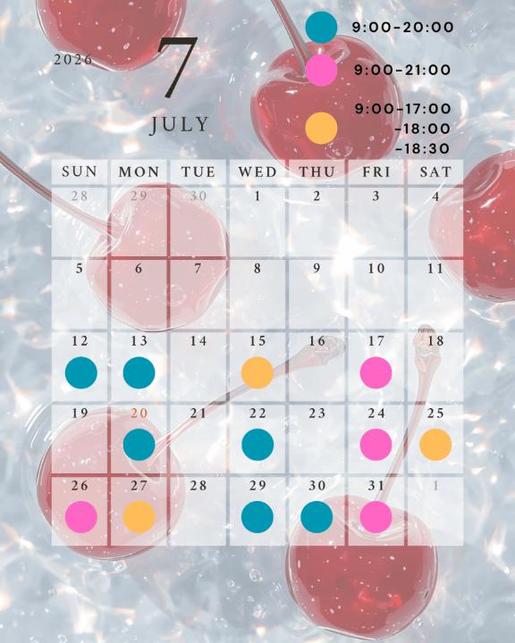 🎀もね🎀 の 7月予定🗓