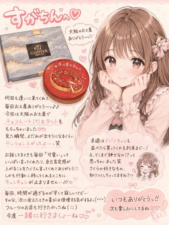 体験入店2さくら の 8月25日の差し入れお礼♡♡