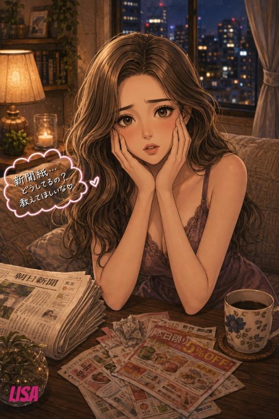 桜坂(さくらざか)りさ の **🗞️新聞紙「あるある」🤔✨**