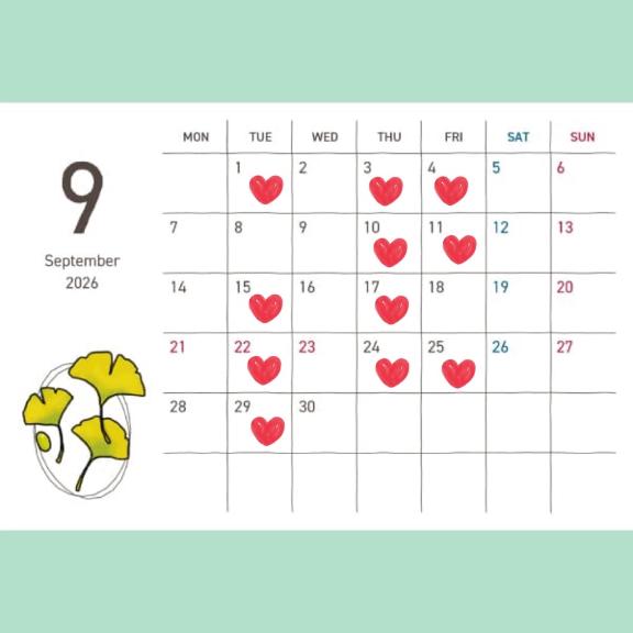 夢乃（ゆめの） の 🌳9月 シフト🌳