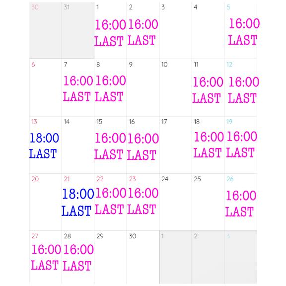 クロエ の 🌼🌼9月のシフト🌼🌼