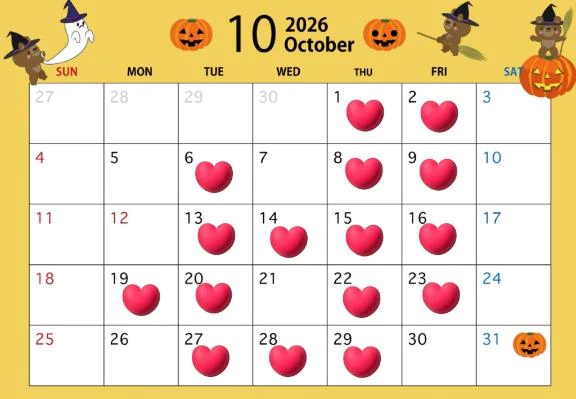 ♡10月の予定🙊