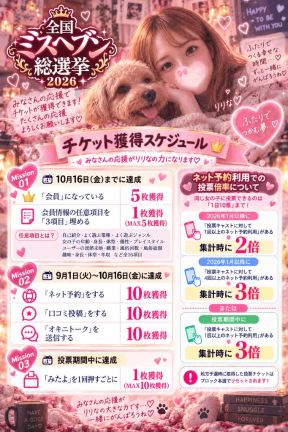 ミスヘブン、チケットについて🎫
