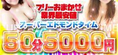 ※フリー50分コースはルモンドのみのご案内となります。詳しくはお問い合わせください。