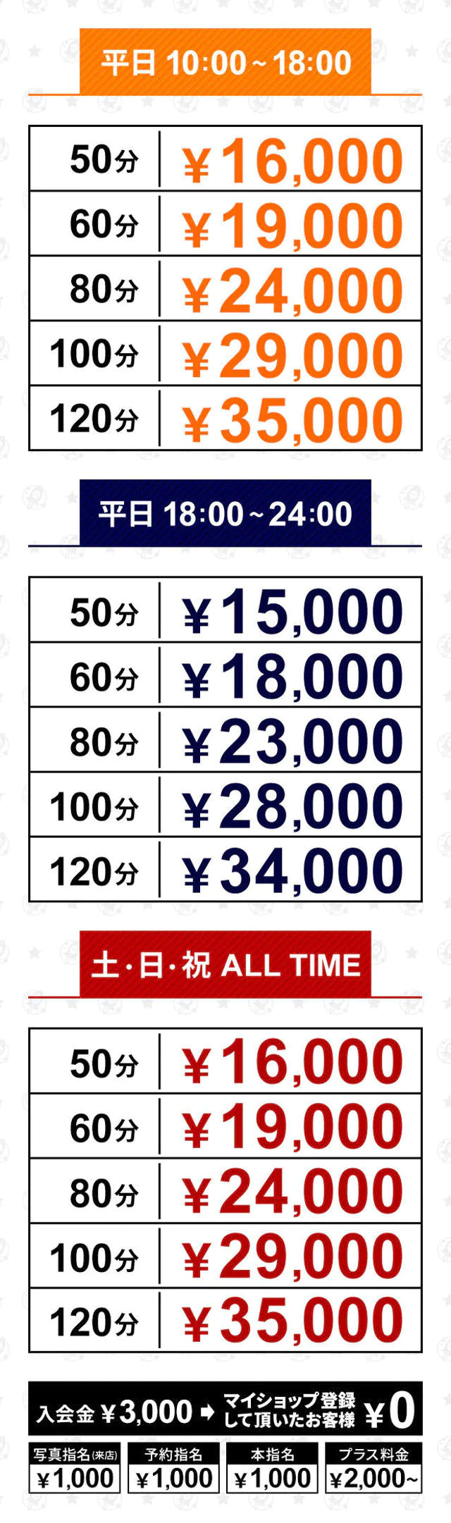 요금표 (원문)